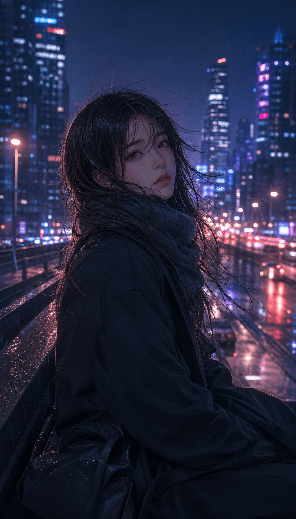 忧郁美少女写实动漫壁纸 灵感图片